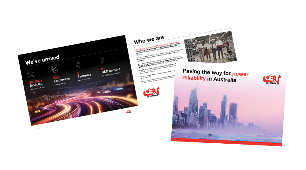 CE+T Australia Capabilities Statement